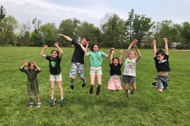 Foundation Founder's Day Fun: Children Jumping